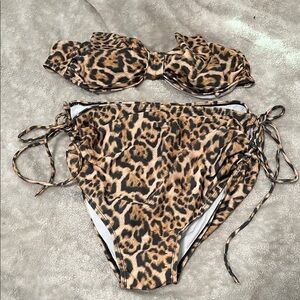Leopard Print Bikini Set
